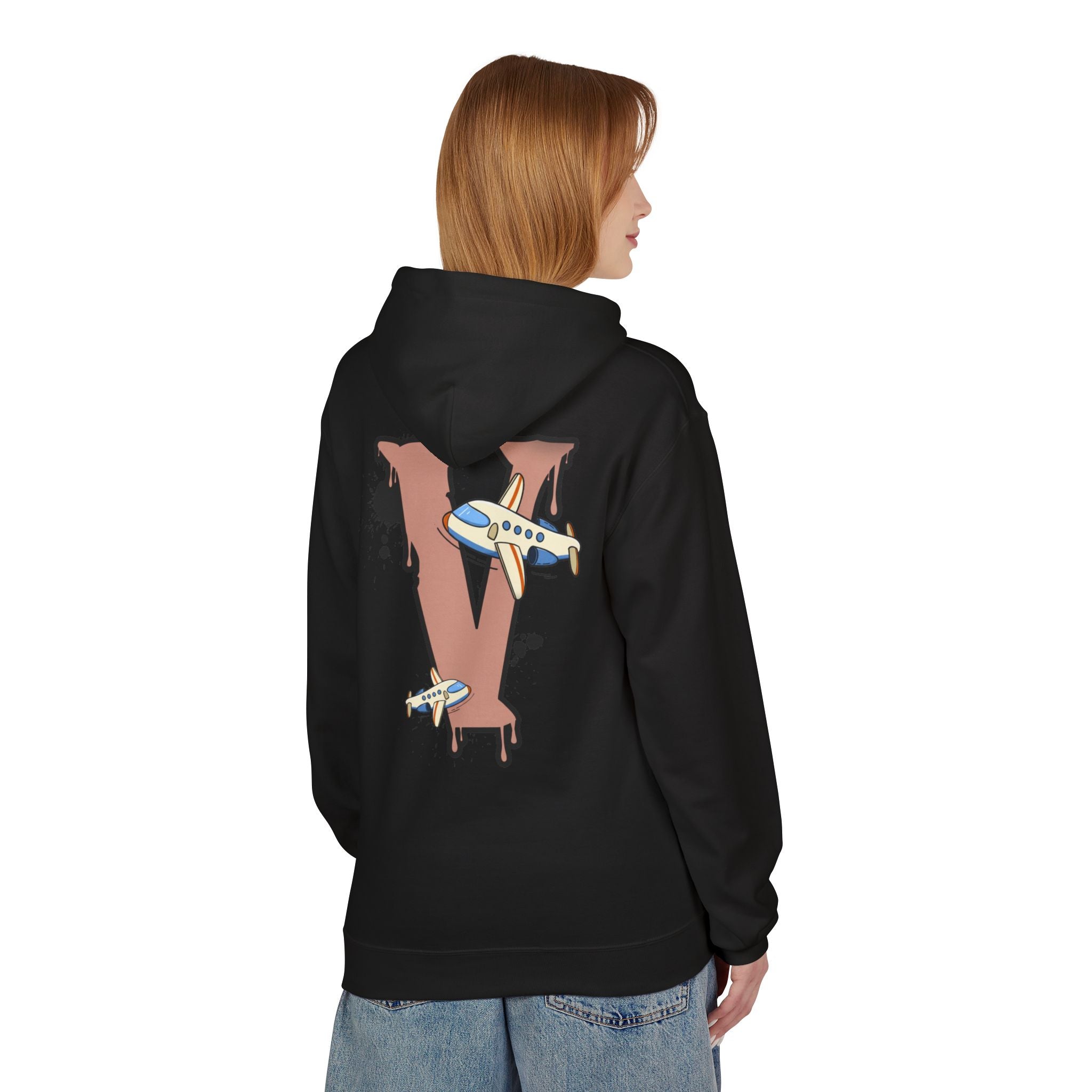 "Fall Into Greatness" Vanish Iconic V Large Logo Hoodie