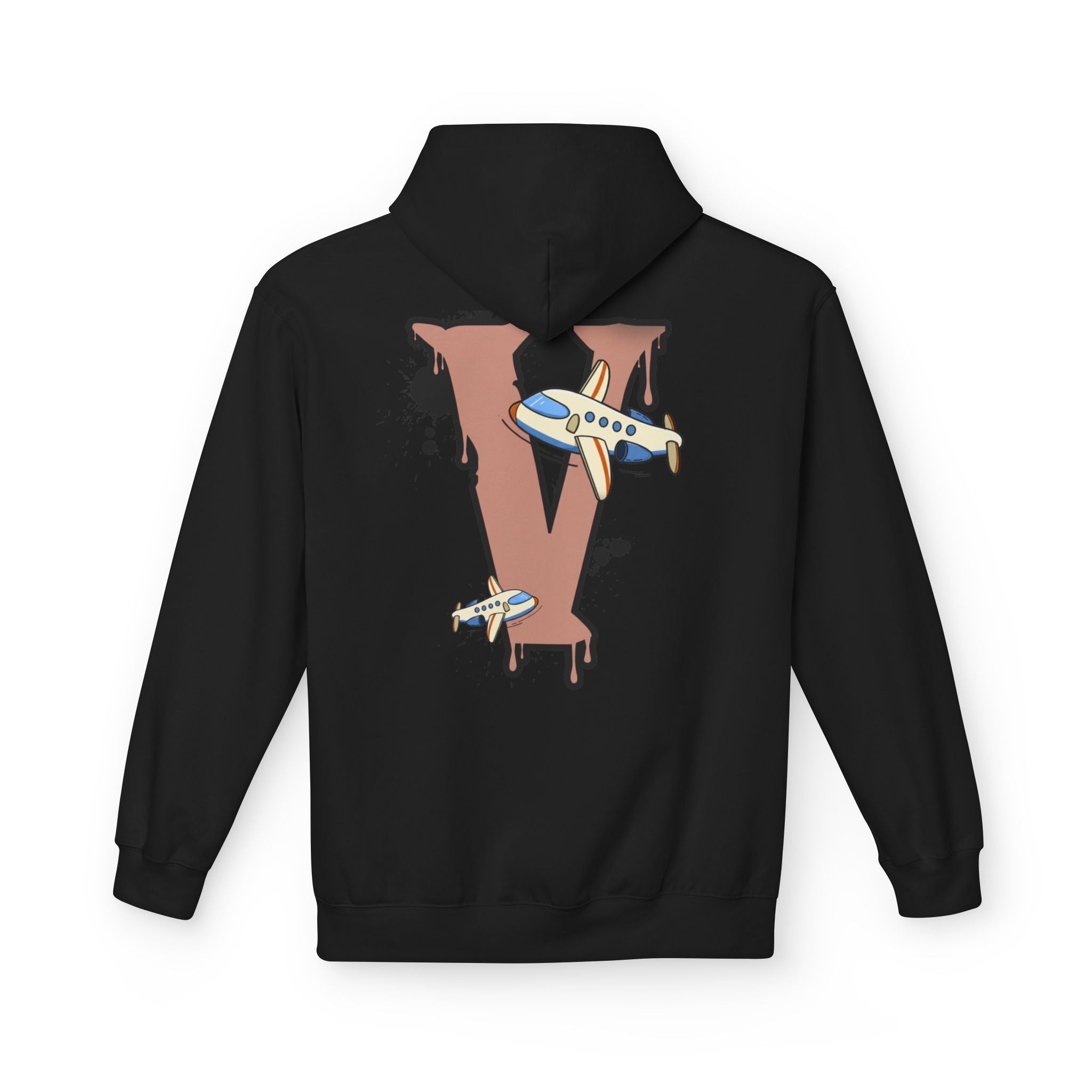 "Fall Into Greatness" Vanish Iconic V Large Logo Hoodie