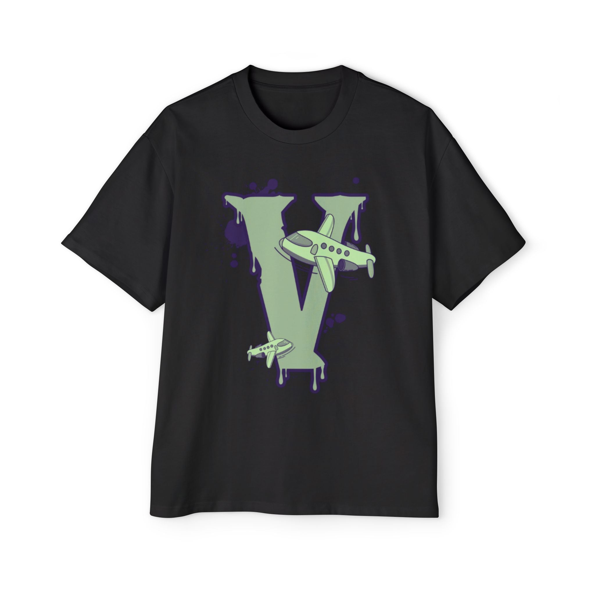Fall into Fashion Oversized Tee - Iconic V Front Logo
